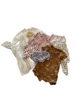 Lux Brand Boho Baby Clothing Bundle Sustainable 9-18 months